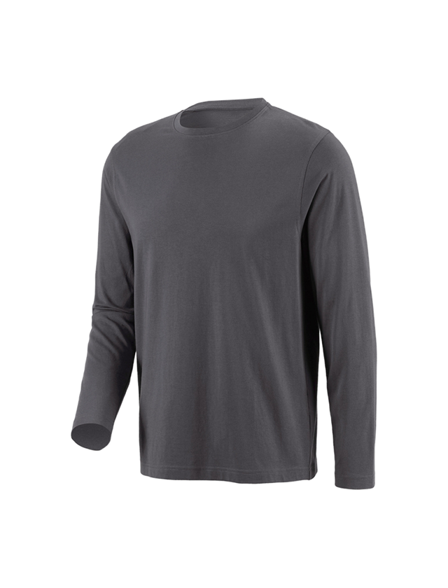 Shirts, Pullover & more: e.s. Long sleeve cotton + anthracite 2