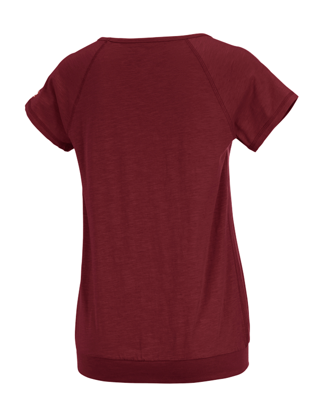 Shirts & Co.: e.s. T-Shirt cotton slub, Damen + rubin 1