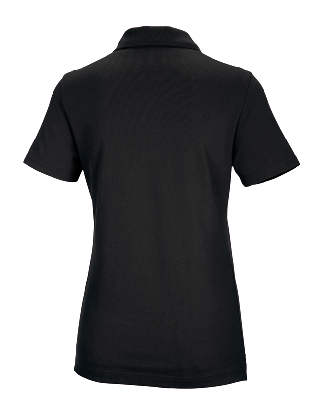Themen: e.s. Funktions Polo-Shirt poly cotton, Damen + schwarz 1
