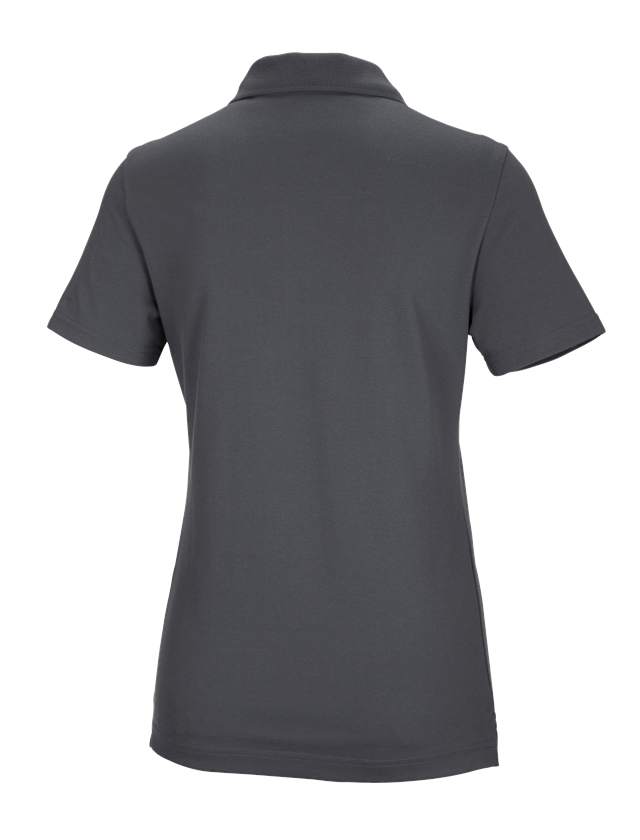 Themen: e.s. Funktions Polo-Shirt poly cotton, Damen + anthrazit 1