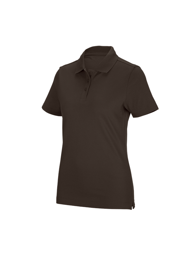Shirts, Pullover & more: e.s. Functional polo shirt poly cotton, ladies' + chestnut