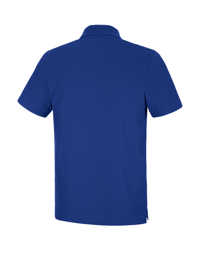 Shirts & Co.: e.s. Funktions Polo-Shirt poly cotton + kornblau 1