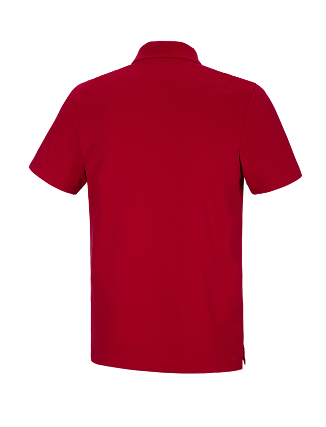 Shirts & Co.: e.s. Funktions Polo-Shirt poly cotton + feuerrot 1