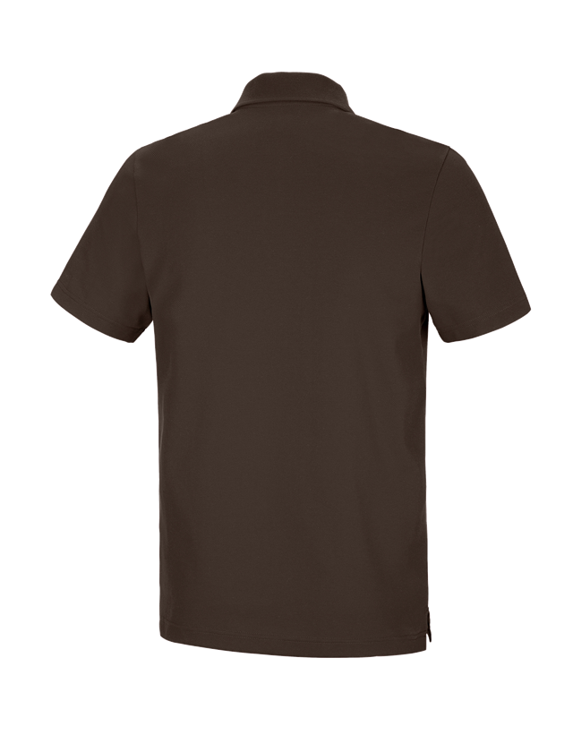 Shirts, Pullover & more: e.s. Functional polo shirt poly cotton + chestnut 1