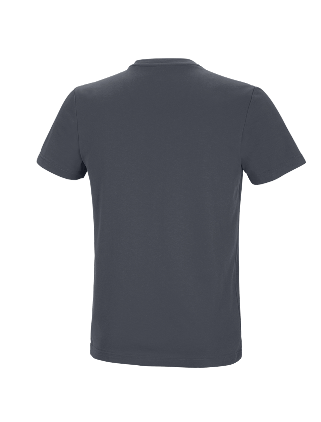 Shirts, Pullover & more: e.s. Functional T-shirt poly cotton + anthracite 1