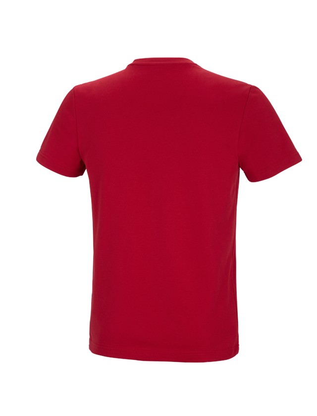 Shirts & Co.: e.s. Funktions T-Shirt poly cotton + feuerrot 1