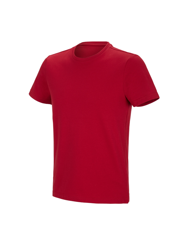 Shirts, Pullover & more: e.s. Functional T-shirt poly cotton + fiery red