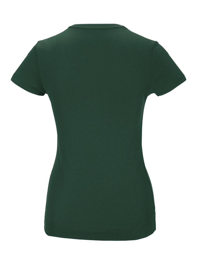 Shirts & Co.: e.s. Funktions T-Shirt poly cotton, Damen + grün 3