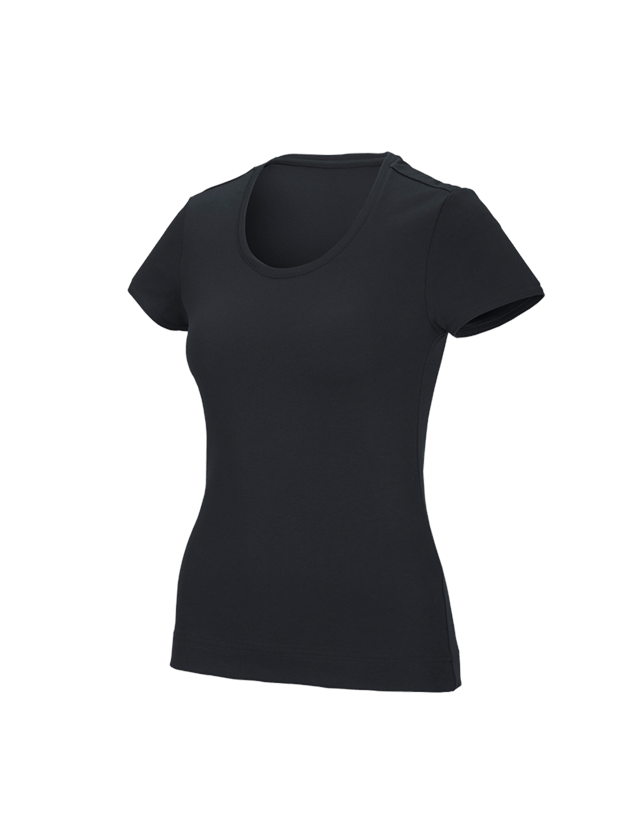 Themen: e.s. Funktions T-Shirt poly cotton, Damen + schwarz