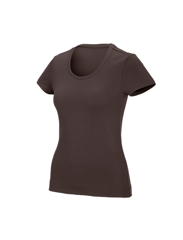 Themen: e.s. Funktions T-Shirt poly cotton, Damen + kastanie