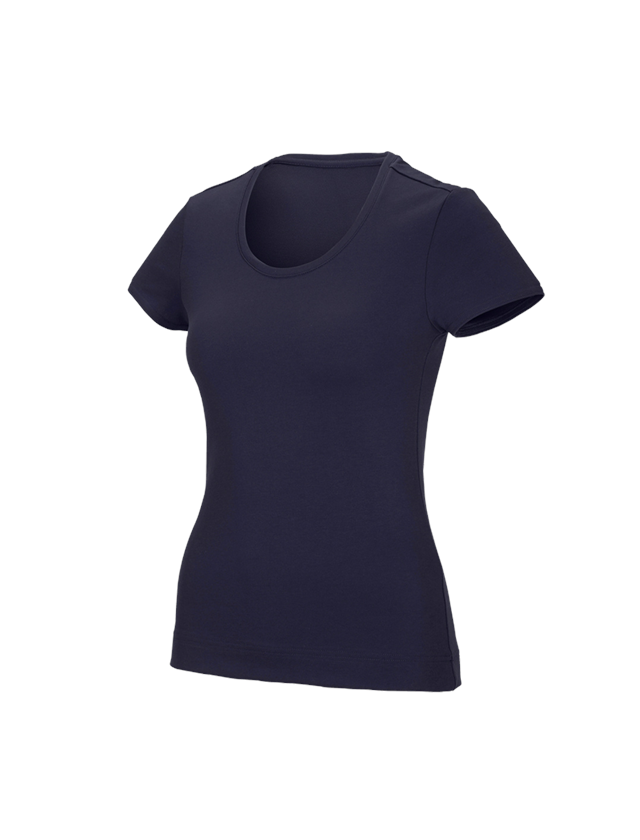 Shirts, Pullover & more: e.s. Functional T-shirt poly cotton, ladies' + navy 2