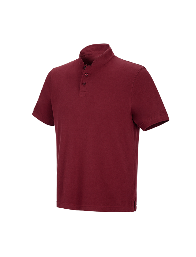 Shirts, Pullover & more: e.s. Polo shirt cotton Mandarin + ruby