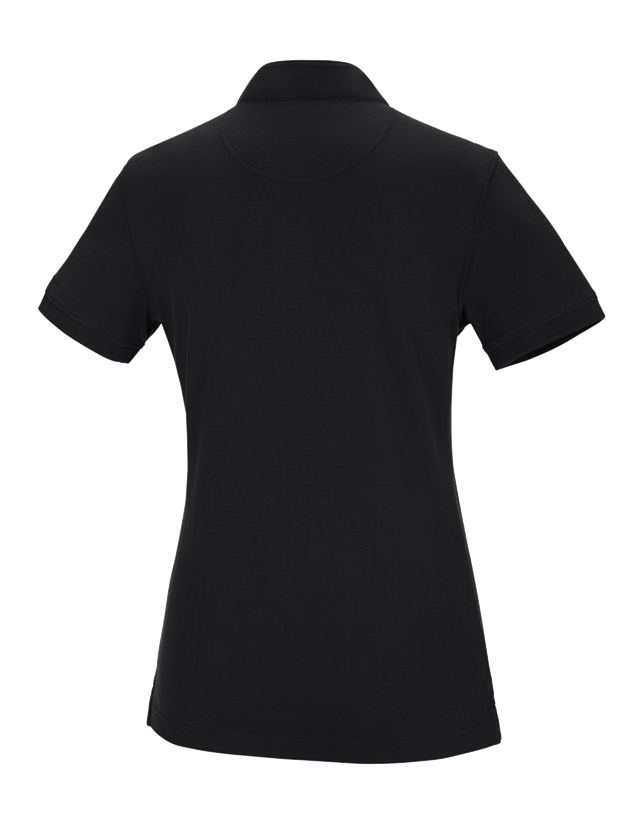 Themen: e.s. Polo-Shirt cotton Mandarin, Damen + schwarz 1