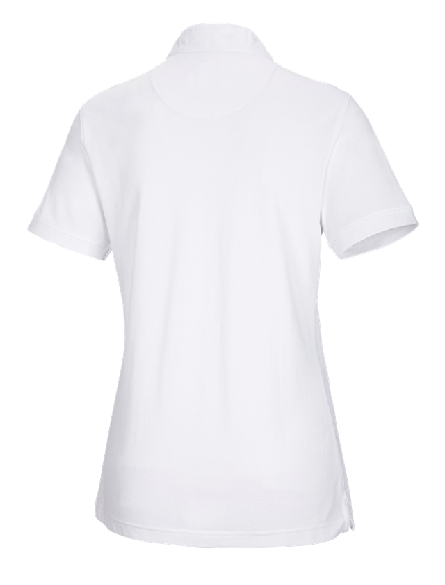 Shirts, Pullover & more: e.s. Polo shirt cotton Mandarin, ladies' + white 1