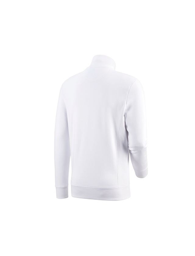 Shirts & Co.: e.s. Sweatjacke poly cotton + weiß 3