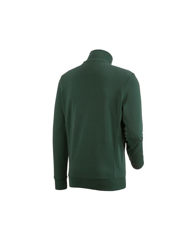 Shirts & Co.: e.s. Sweatjacke poly cotton + grün 1