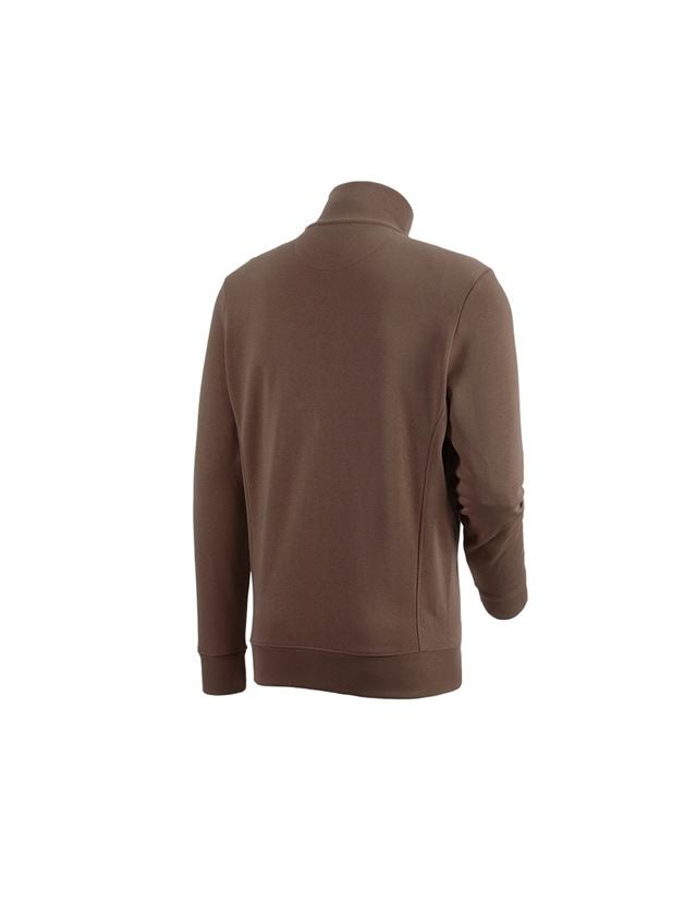 Shirts, Pullover & more: e.s. Sweat jacket poly cotton + hazelnut 1