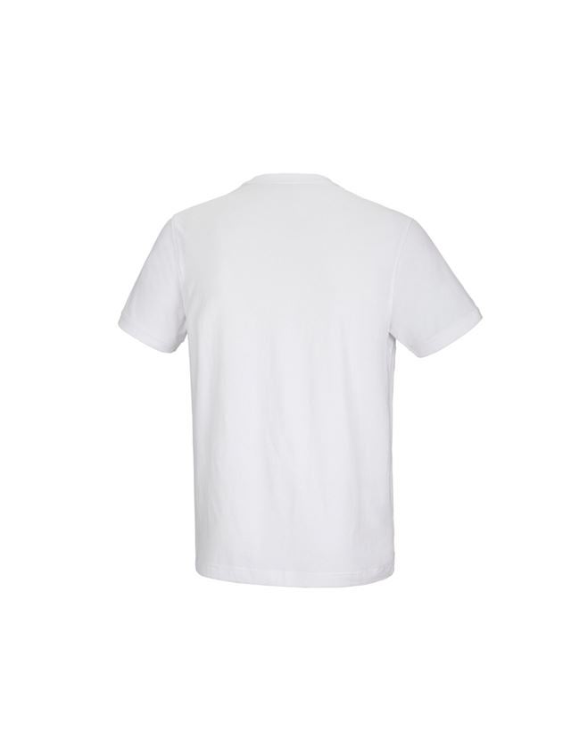 Shirts, Pullover & more: e.s. T-shirt cotton stretch Pocket + white 3