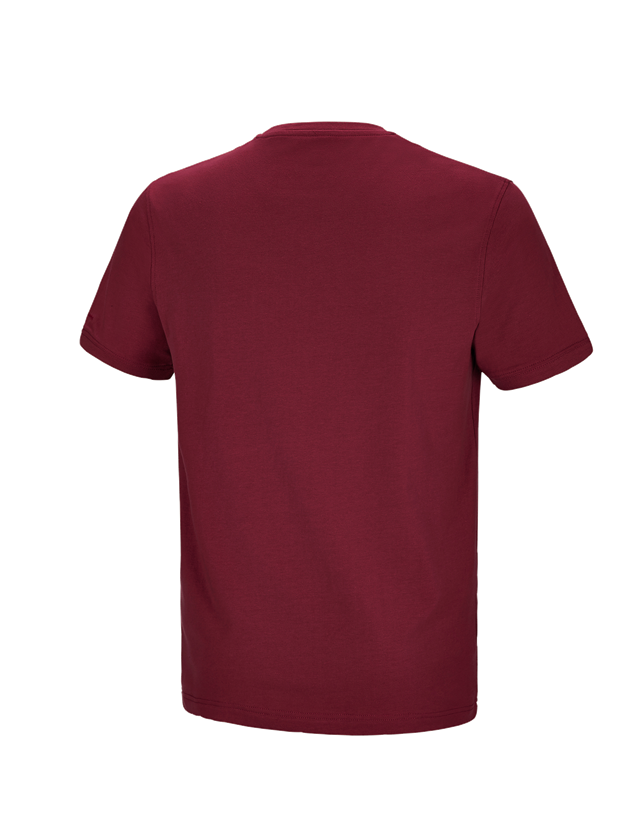 Shirts, Pullover & more: e.s. T-shirt cotton stretch Pocket + bordeaux 1