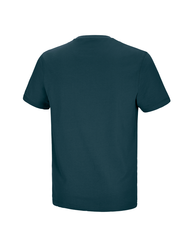Shirts, Pullover & more: e.s. T-shirt cotton stretch Pocket + seablue 1