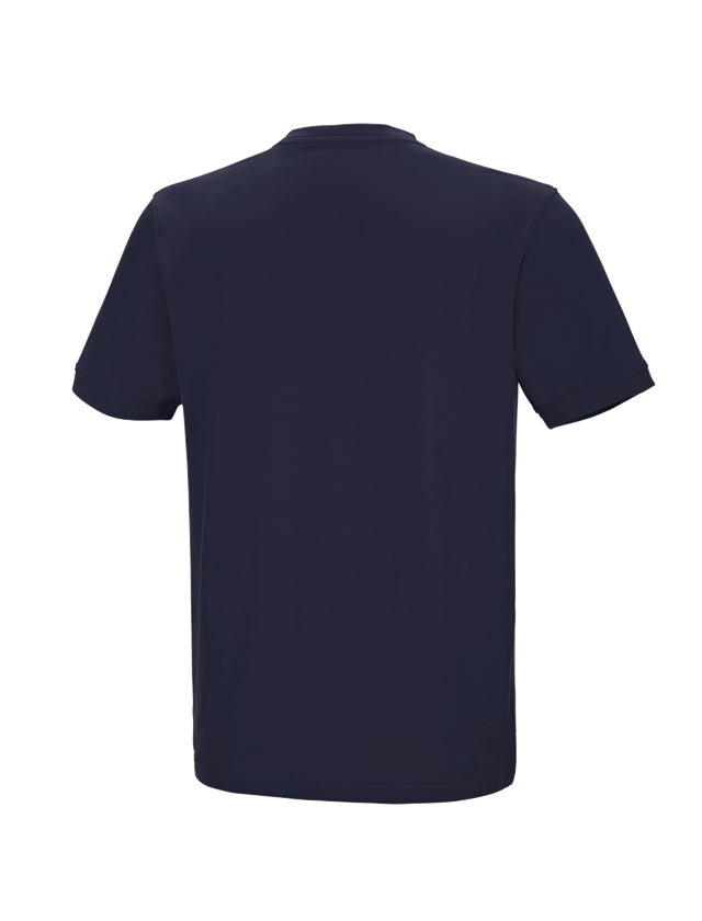 Shirts & Co.: e.s. T-Shirt cotton stretch V-Neck + dunkelblau 3