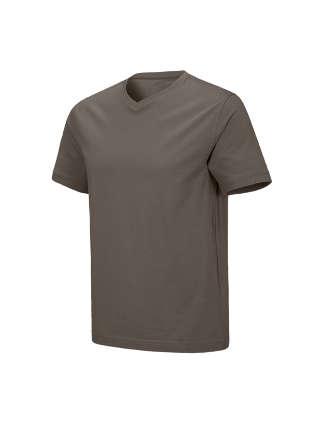 Shirts, Pullover & more: e.s. T-shirt cotton stretch V-Neck + stone 2