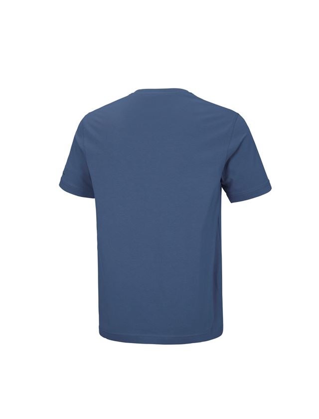 Themen: e.s. T-Shirt cotton stretch V-Neck + kobalt 1