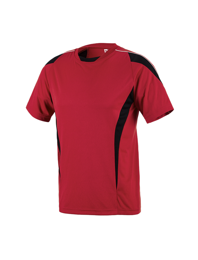 Shirts, Pullover & more: e.s. Functional T-shirt poly Silverfresh + red/black 1
