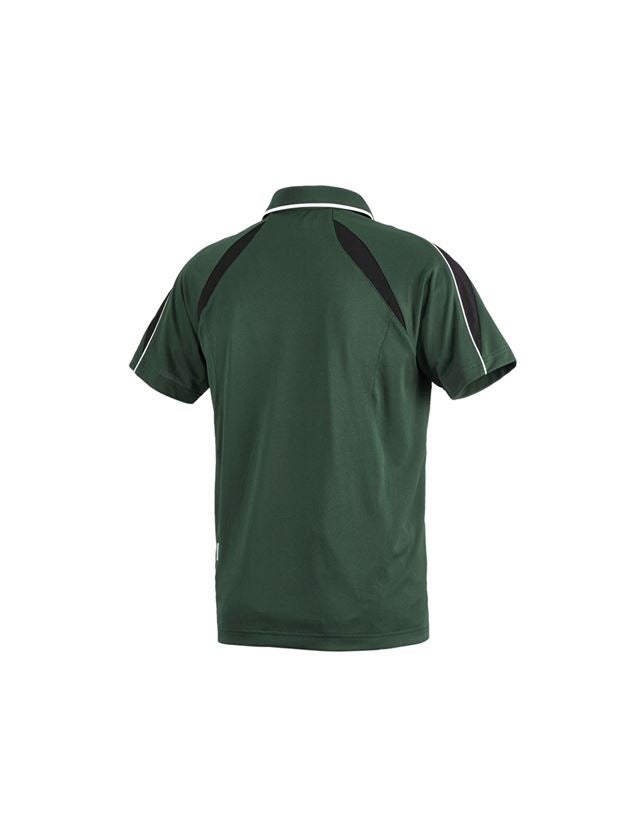 Plumbers / Installers: e.s. Functional polo-shirt poly Silverfresh + green/black 3