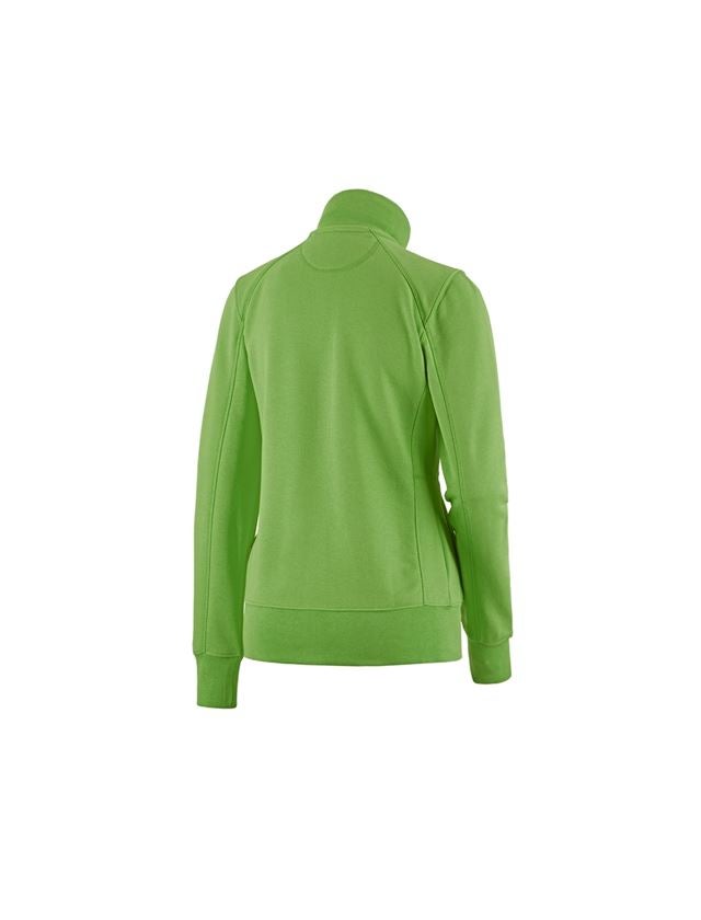 Shirts & Co.: e.s. Sweatjacke poly cotton, Damen + seegrün 1