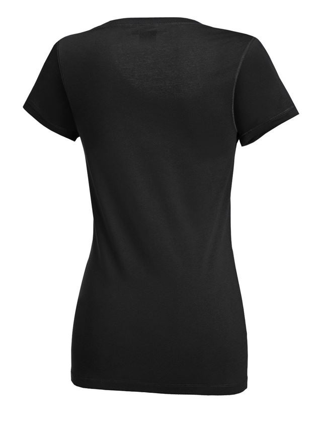 8084 Longshirt Shirt mit Wetlook Top in 5 Farben Gr S M L XL 