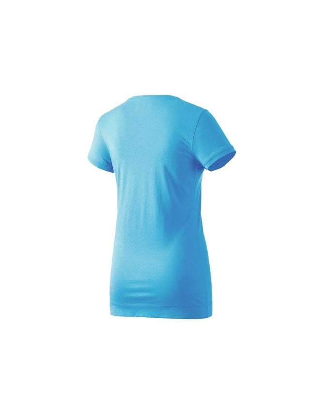 Shirts & Co.: e.s. Long-Shirt cotton, Damen + türkis 1