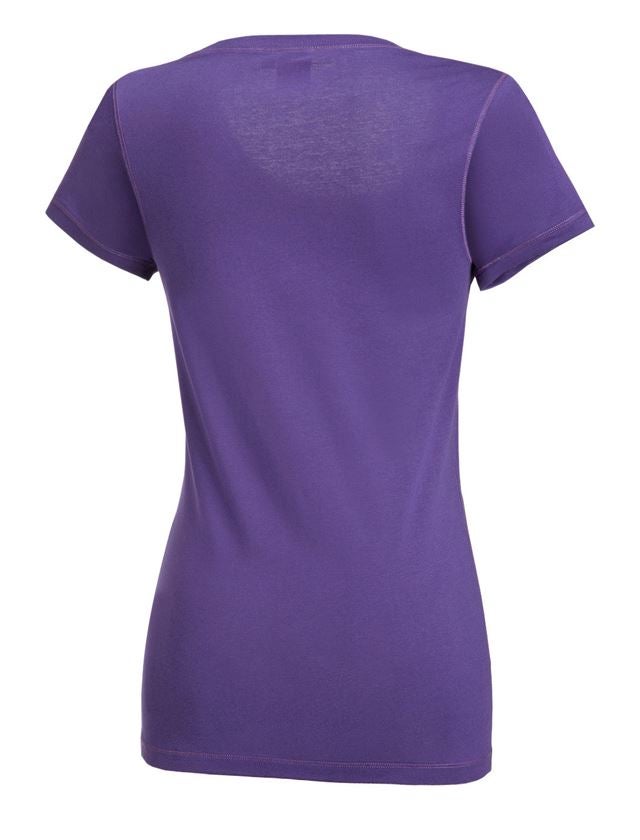 Shirts & Co.: e.s. Long-Shirt cotton, Damen + lila 1