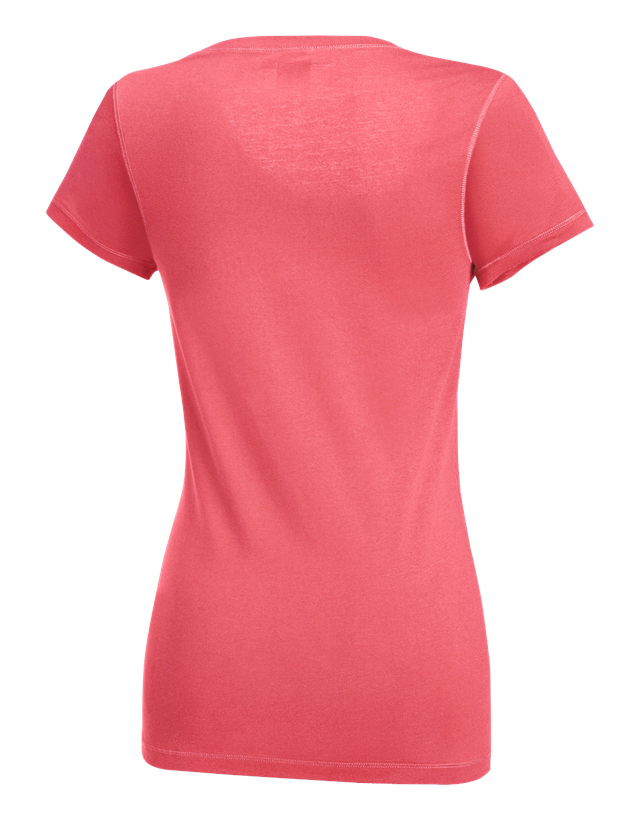 Themen: e.s. Long-Shirt cotton, Damen + koralle 1