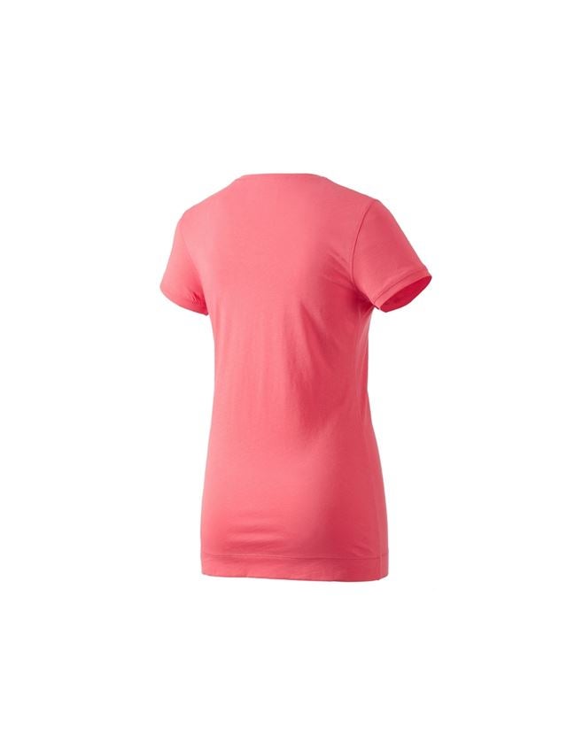 Shirts & Co.: e.s. Long-Shirt cotton, Damen + koralle 1