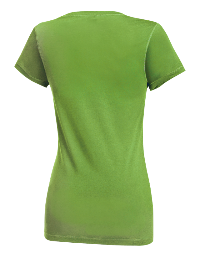 Shirts & Co.: e.s. Long-Shirt cotton, Damen + seegrün 1