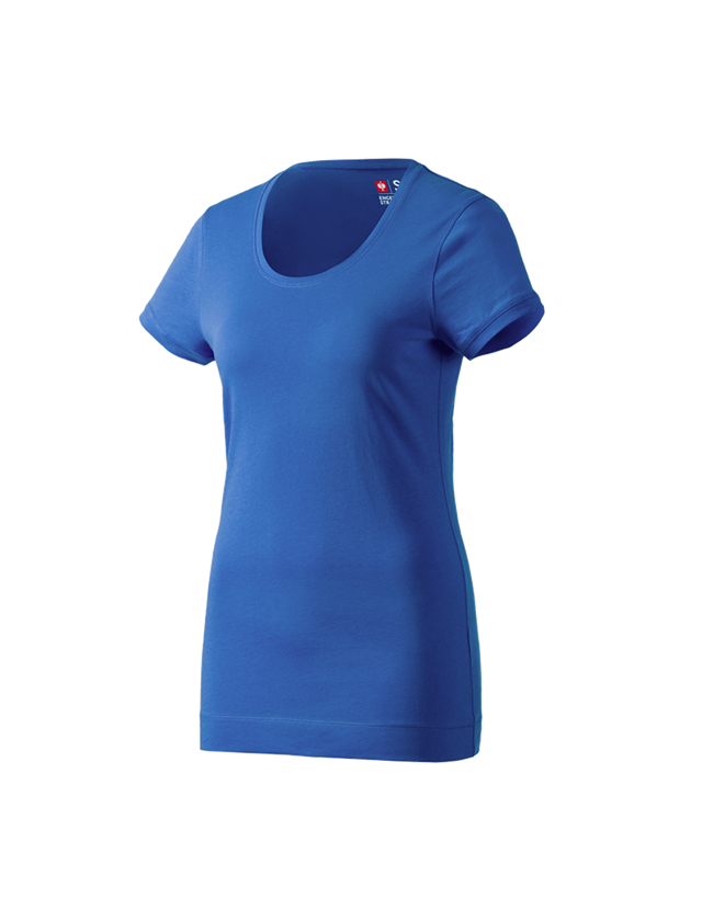 Shirts, Pullover & more: e.s. Long shirt cotton, ladies' + gentian blue
