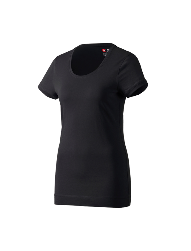 Shirts, Pullover & more: e.s. Long shirt cotton, ladies' + black