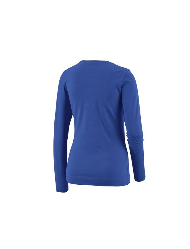Shirts, Pullover & more: e.s. Long sleeve cotton stretch, ladies' + royal 1