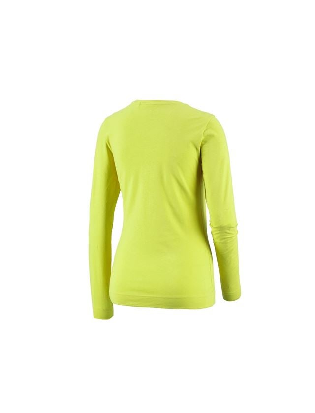 Shirts, Pullover & more: e.s. Long sleeve cotton stretch, ladies' + maygreen 1