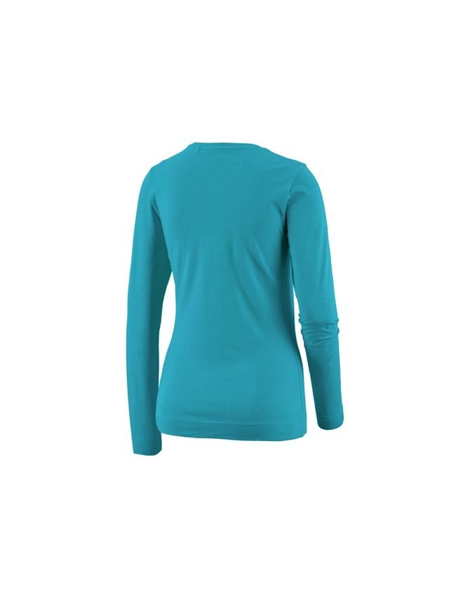 Shirts, Pullover & more: e.s. Long sleeve cotton stretch, ladies' + ocean 1