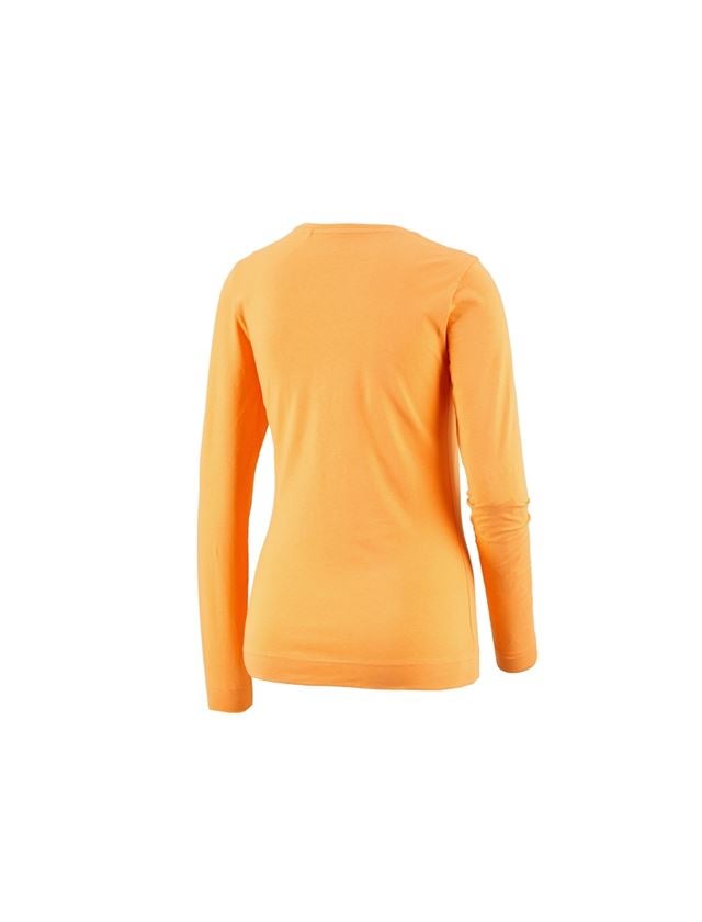 Shirts, Pullover & more: e.s. Long sleeve cotton stretch, ladies' + lightorange 1