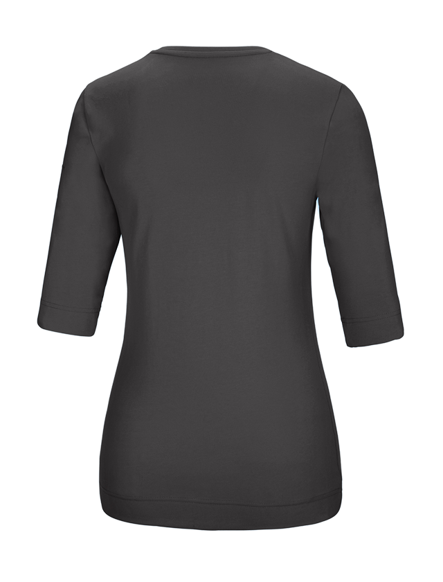 Shirts, Pullover & more: e.s. Shirt 3/4 sleeve cotton stretch, ladies' + anthracite 1