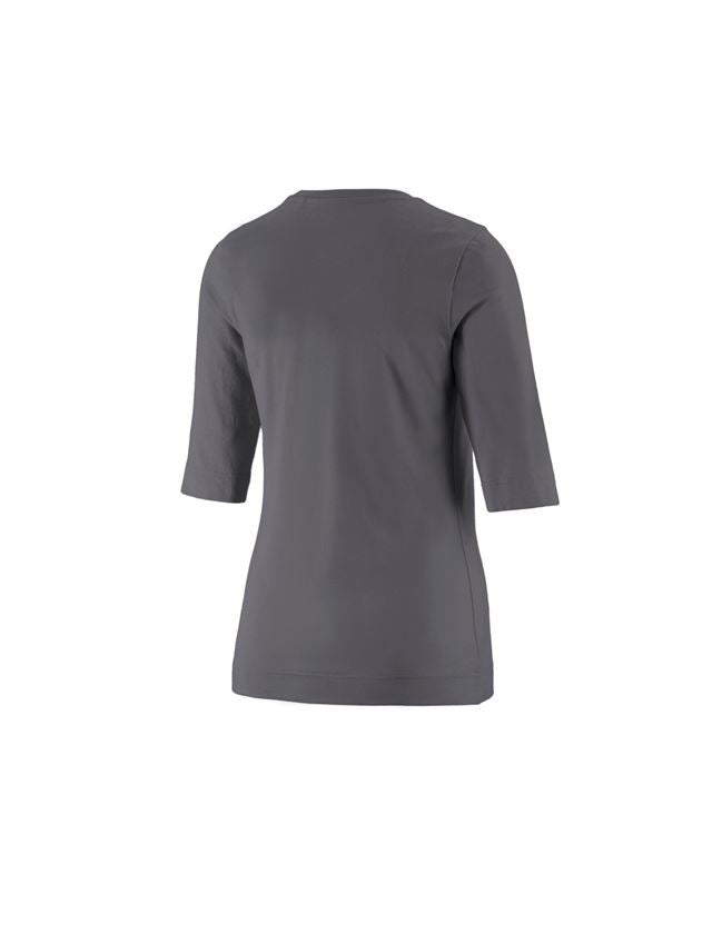 Galabau / Forst- und Landwirtschaft: e.s. Shirt 3/4-Arm cotton stretch, Damen + anthrazit 1