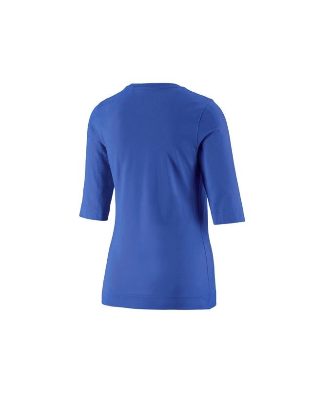 Installateurs / Plombier: e.s. Shirt à manches 3/4 cotton stretch, femmes + bleu royal 1
