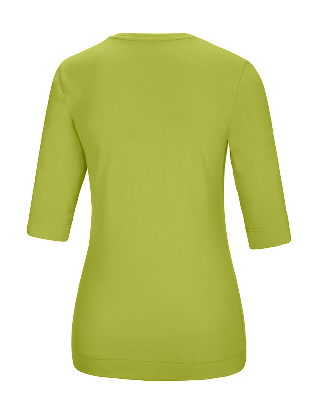 Shirts, Pullover & more: e.s. Shirt 3/4 sleeve cotton stretch, ladies' + maygreen 1