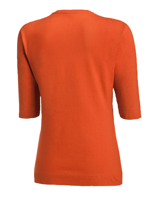 Shirts & Co.: e.s. Shirt 3/4-Arm cotton stretch, Damen + nektarine 1