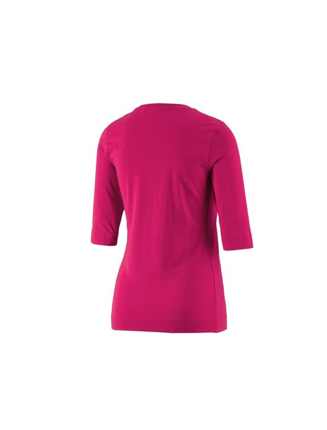 Shirts, Pullover & more: e.s. Shirt 3/4 sleeve cotton stretch, ladies' + berry 1
