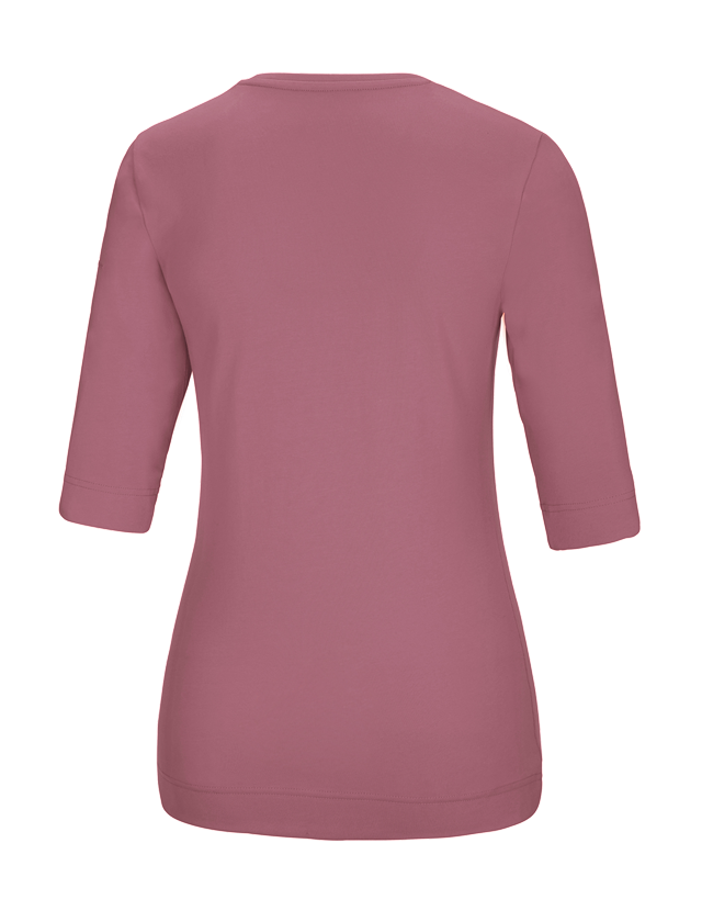 Shirts & Co.: e.s. Shirt 3/4-Arm cotton stretch, Damen + altrosa 1
