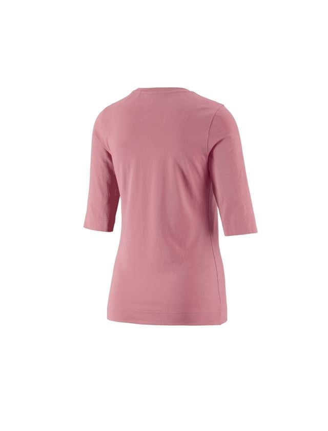 Installateurs / Plombier: e.s. Shirt à manches 3/4 cotton stretch, femmes + vieux rose 1